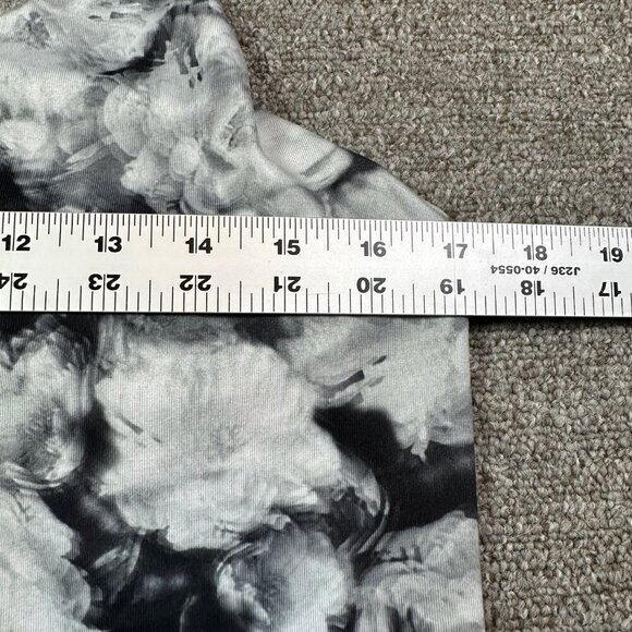 Athleta Floral Crush Workout Tank Top Black & White Size Womens X-Large - Picture 2 of 5